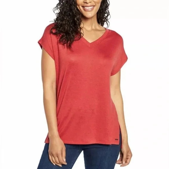 Orvis Ladies' Tunic Top, Mineral Red, XXLarge - Picture 2 of 7